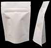 500g Stand Up Pouch with Zip - All White Kraft Paper