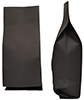 250g Side Gusset Bag (Quad Seal) - Black Kraft Paper