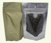 70g Stand Up Pouch Coffee Bags with Valve and Zip - Clear/Gold