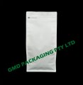 250g Recyclable Box Bottom Bag with Pull Tab Zip - Matte White