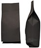500g Side Gusset Bag (Quad Seal) - Black Kraft Paper