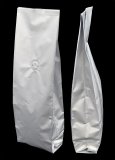 500g Side Gusset Coffee Bags with Valve - Silver (Foil)