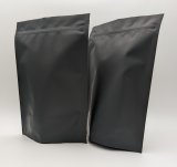 500g Recyclable Stand Up Pouch with Zip - Matte Black