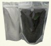 250g Stand Up Pouch Coffee Bags with Valve and Zip - Clear/Silver