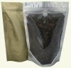 500g Stand Up Pouch Coffee Bags with Valve and Zip - Clear/Gold