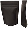 100g Stand Up Pouch with Zip - All Black Kraft Paper
