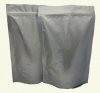 250g Stand Up Pouch with Zip - Solid Silver (Foil)