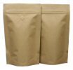 150g Stand Up Pouch Coffee Bags with Valve and Zip - All Kraft Paper