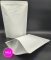 1KG  White Kratf Paper Stand up pouch with zip and valve