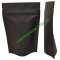 100g Stand Up Pouch Coffee Bags with Valve and Zip - All Black Kraft Paper