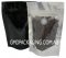 70g Stand Up Pouch Coffee Bags with Valve and Zip - Clear/Black