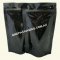 70g Stand Up Pouch Coffee Bags with Valve and Zip - Solid Black
