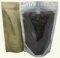250g Stand Up Pouch Coffee Bags with Valve and Zip - Clear/Gold